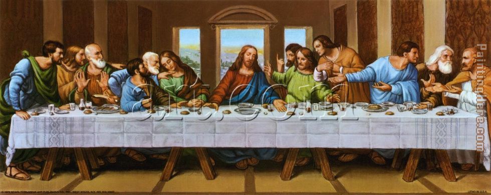 the picture of last supper painting - Leonardo da Vinci the picture of last supper art painting